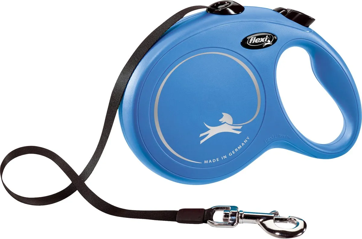 Flexi New Classic Tape Hondenriem - Blauw - L - 8m