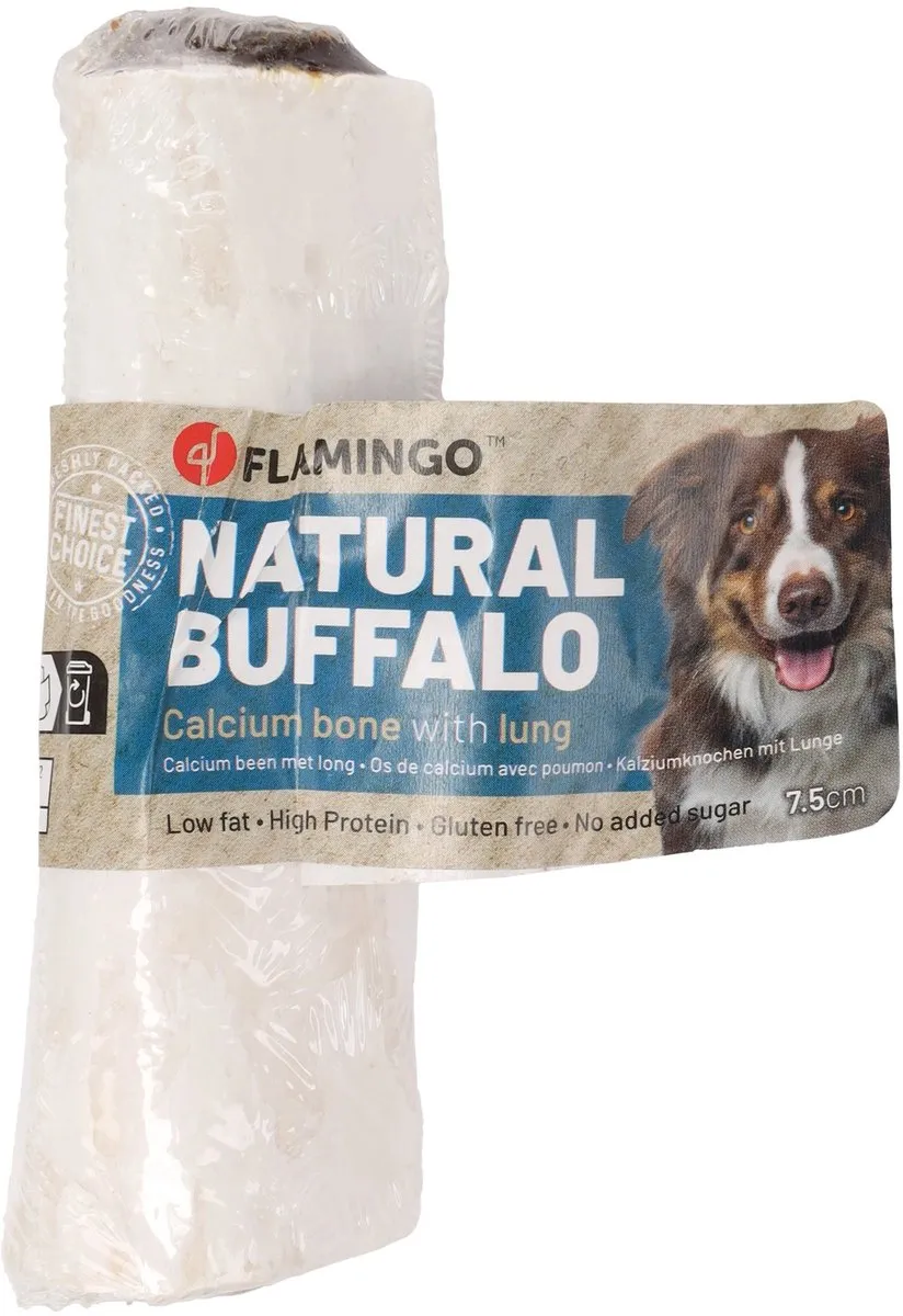 Flamingo Snack Nature Buffelcalciumbeen met long 230g