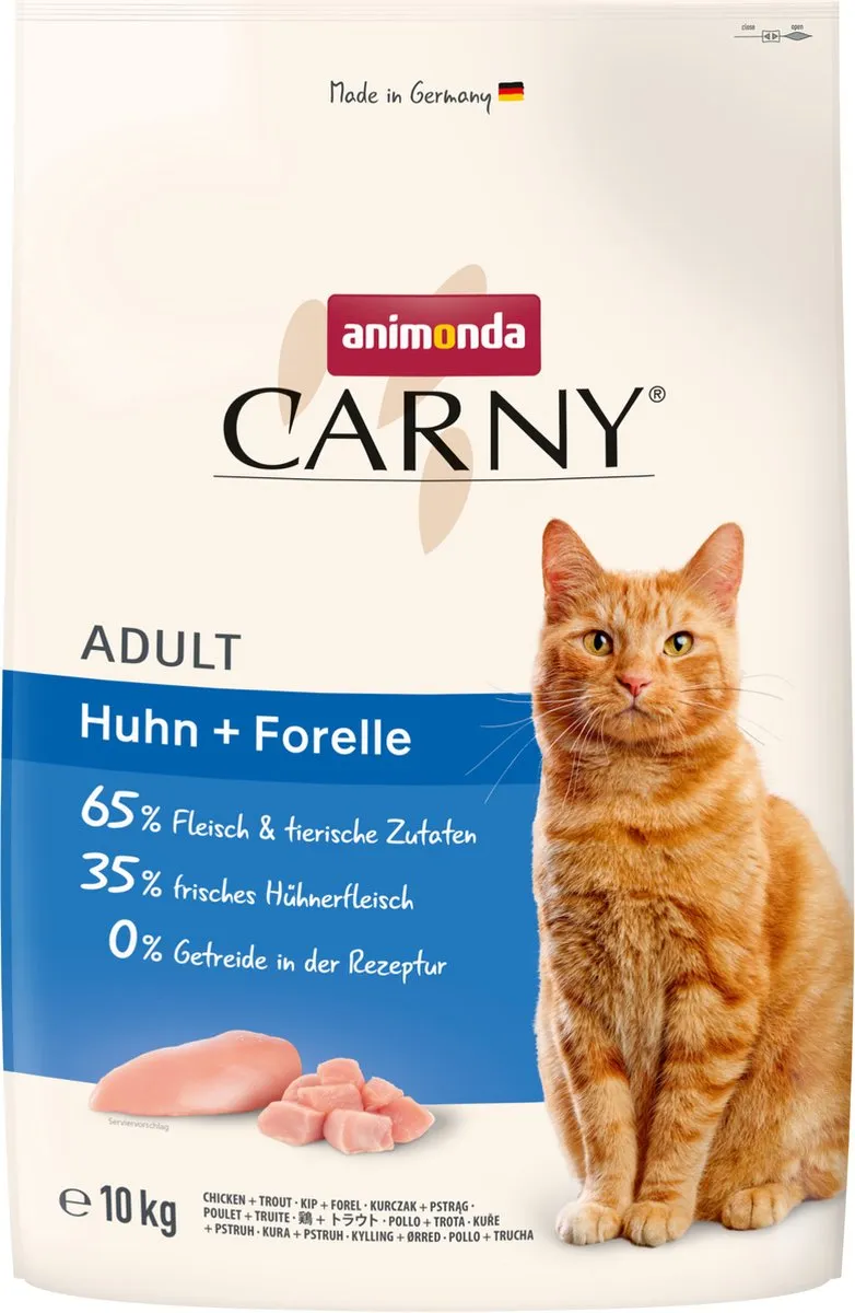 Animonda Carny Adult Kip & Forel Kattenvoer 10kg