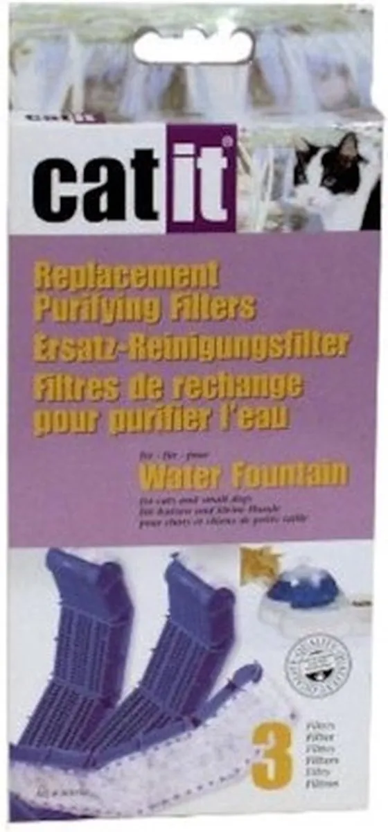 Catit Drinkfonteinfilters - 3 Stuks - Paars
