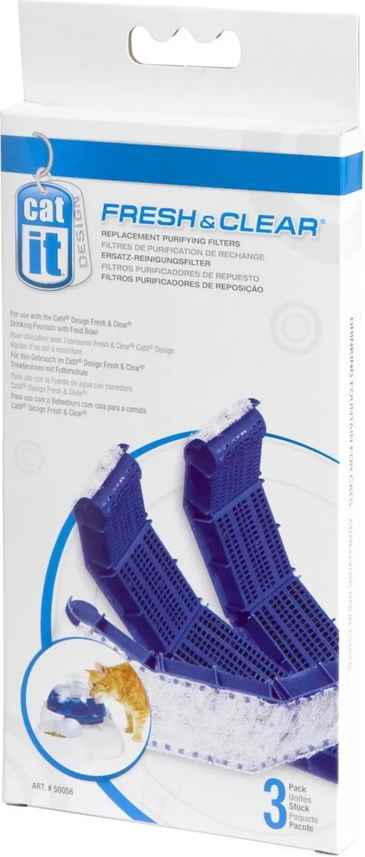 Catit Drinkfonteinfilters - 3 Stuks - Paars