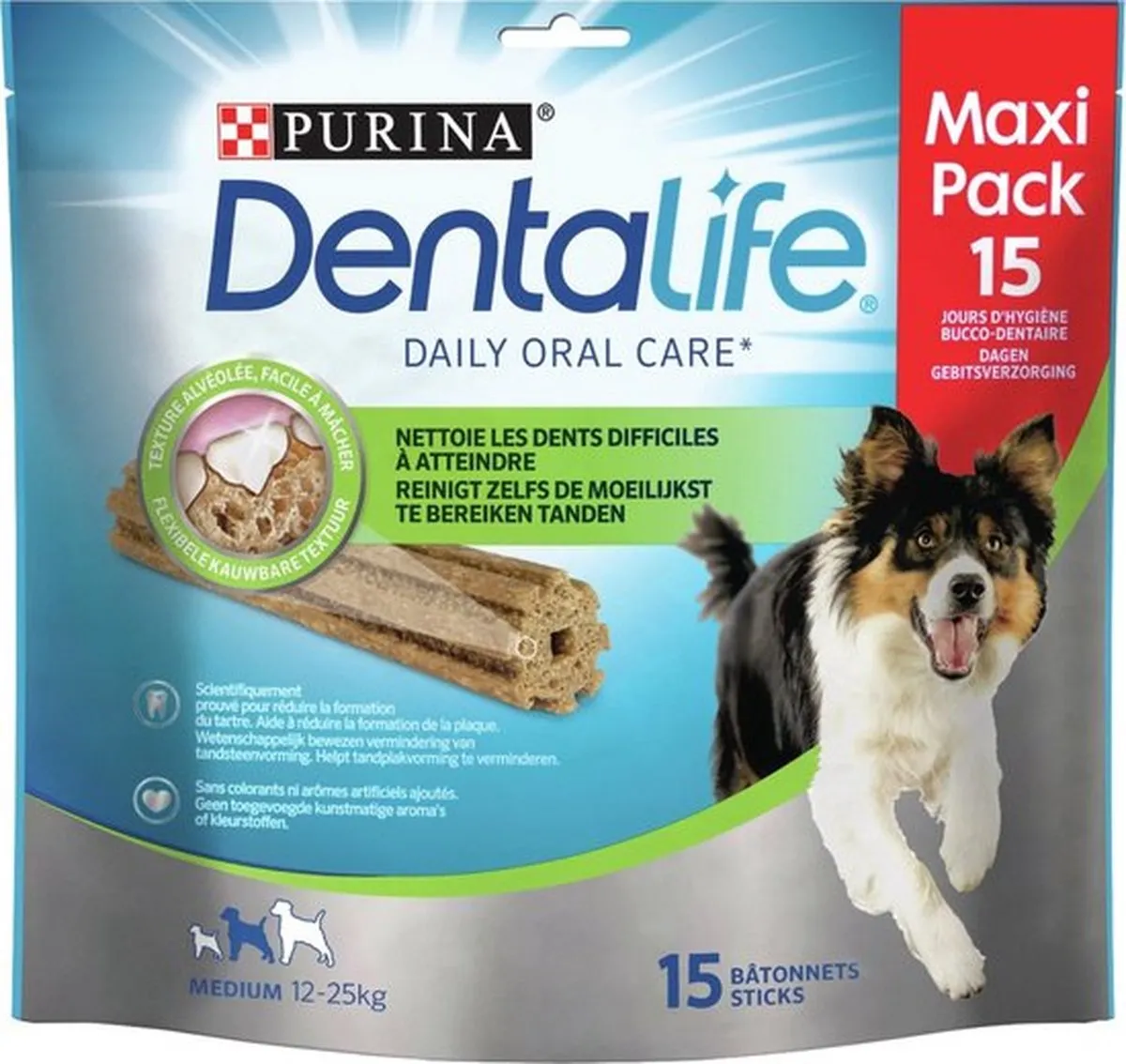 2x Purina Dentalife Daily Oral Care Multipack Medium 345g