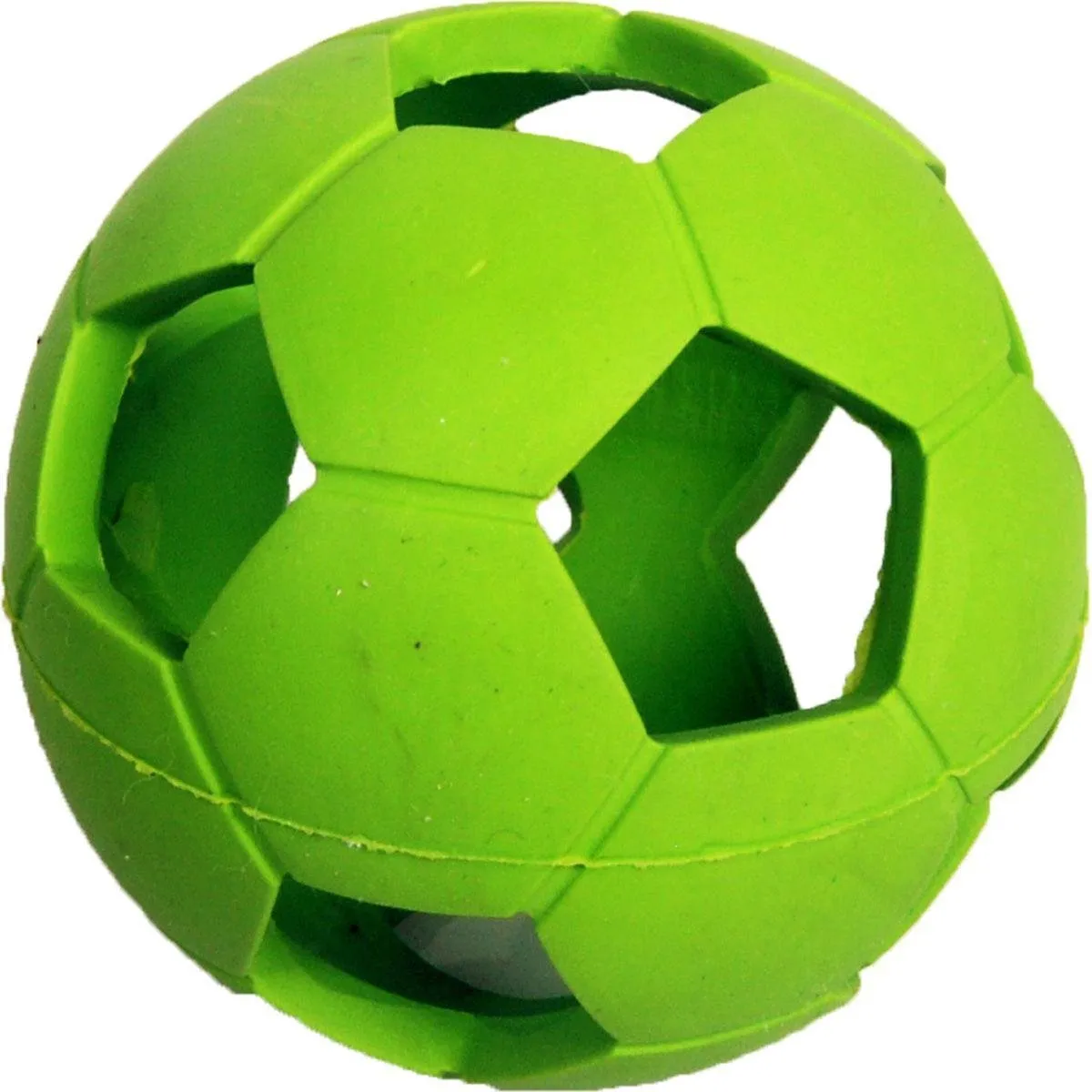 Flamingo Rubber Voetbal Hondenspeelgoed 6cm