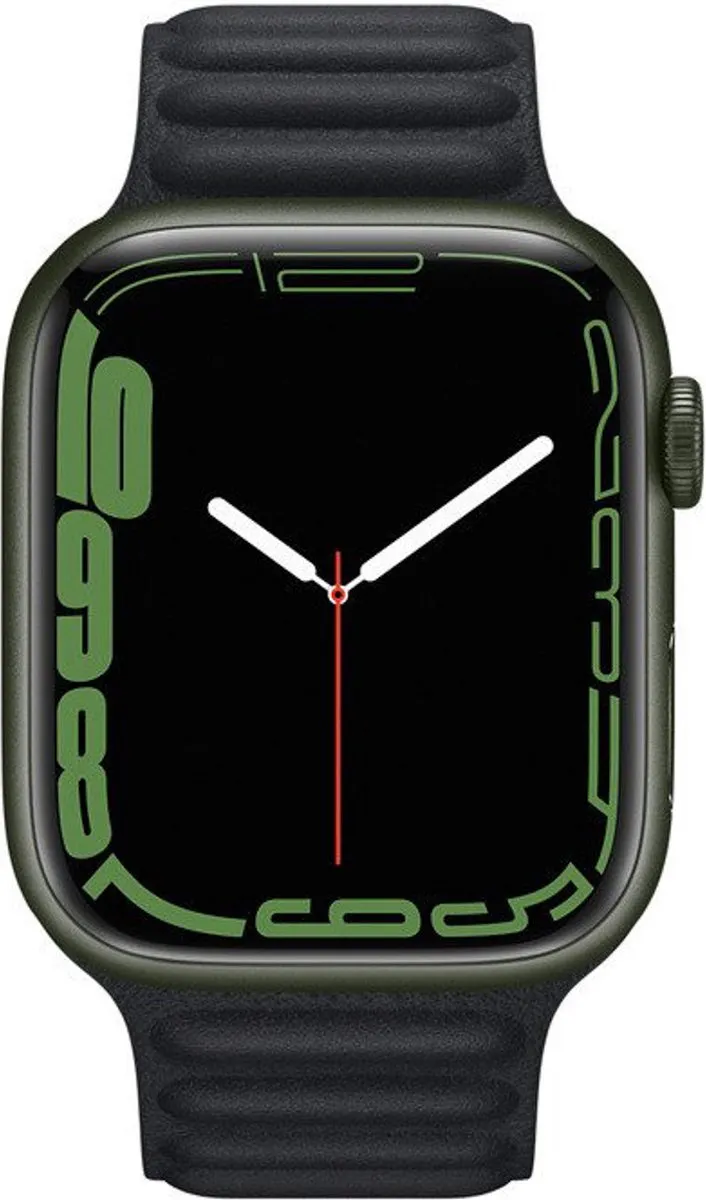 Apple Leather Link Bandje Midnight - 44/45/46/49mm