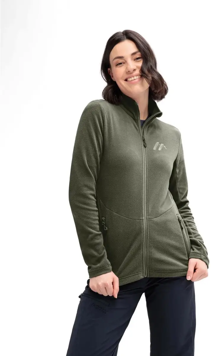 Maier Sports Denise Fleece Dames met Volledige Rits - Green Goose - afbeelding 2 van 2