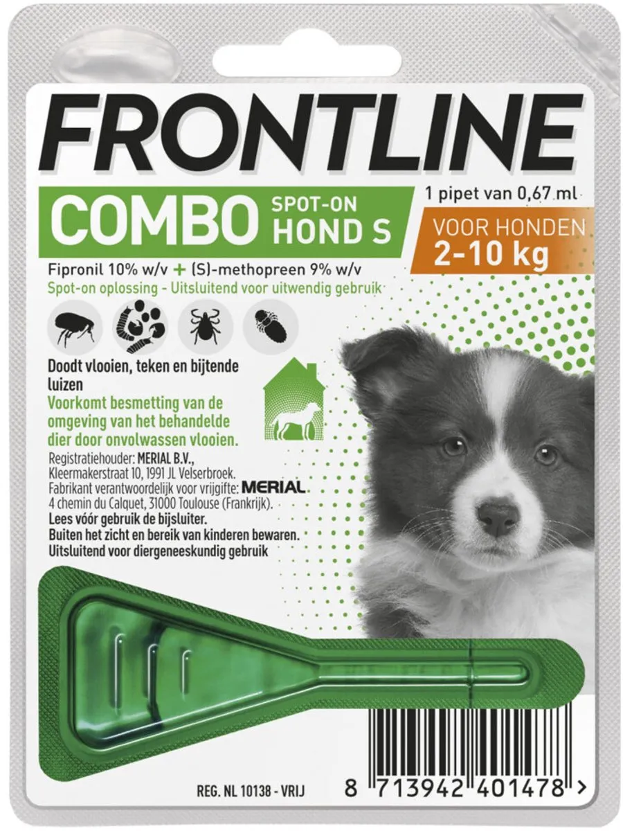 Frontline Combo Puppy Vlooienmiddel 2x2g