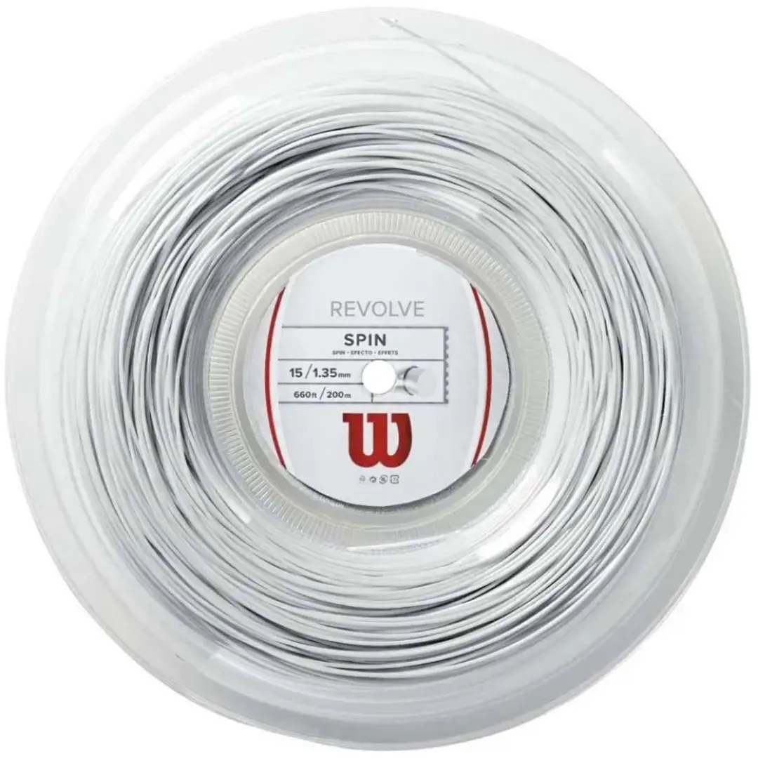 Wilson Revolve 200M Tennisracketsnaar 1.30mm - Wit - afbeelding 2 van 2