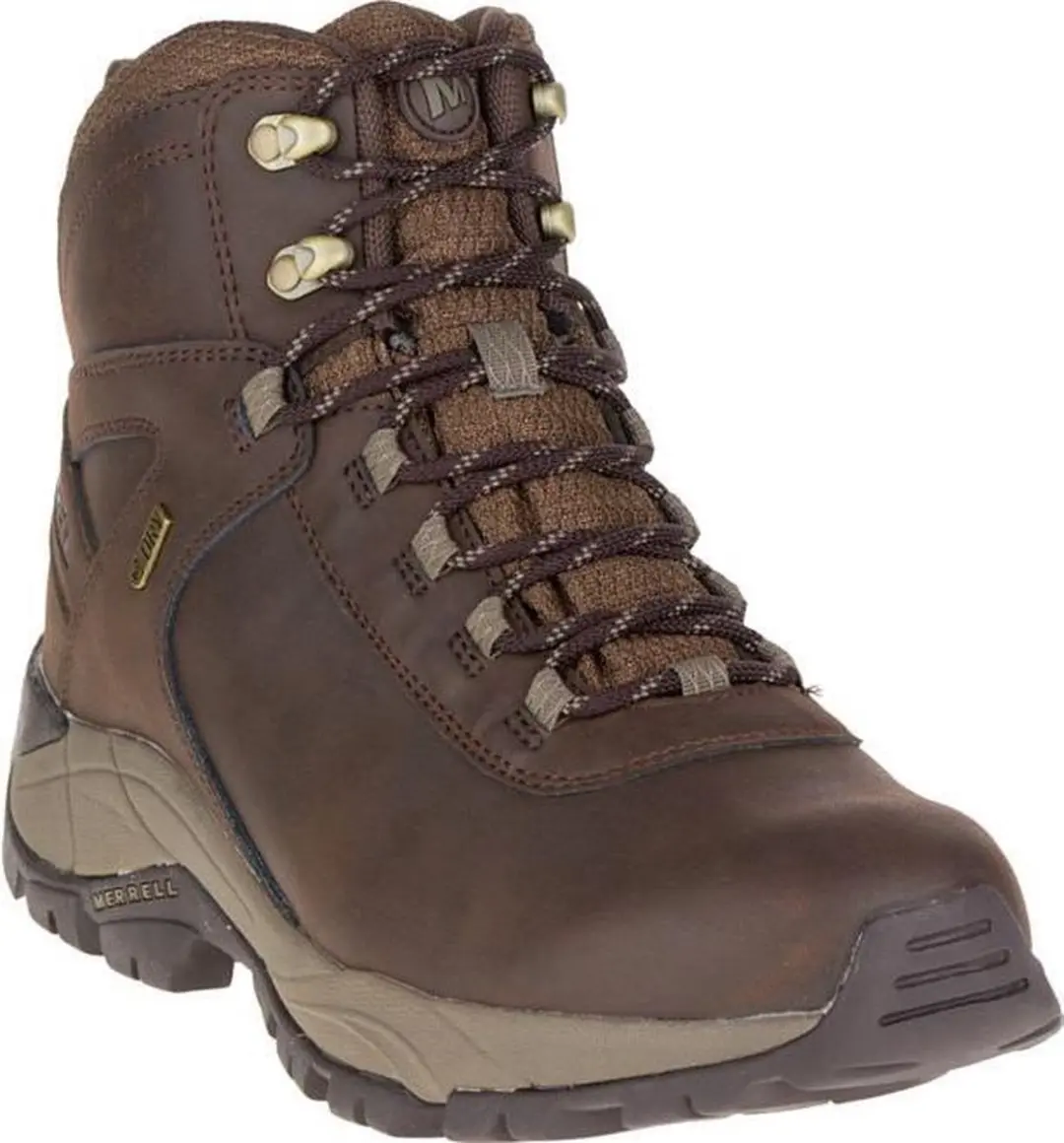 Merrell Vego Mid Leren Wp-wandelschoenen Bruin EU 47 Man