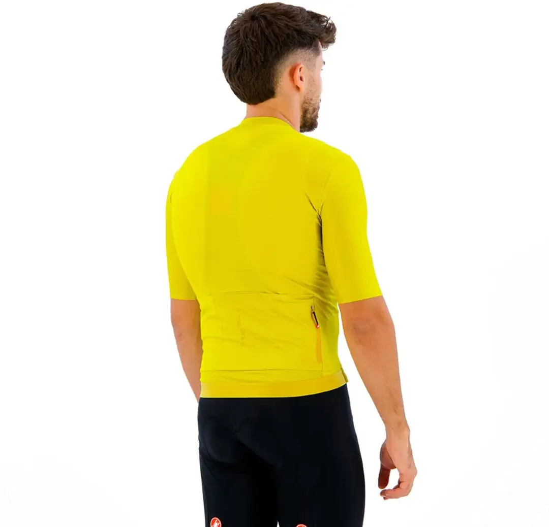Castelli Espresso 2 Wielertrui Korte Mouw - Mango Geel - XL - afbeelding 4 van 6