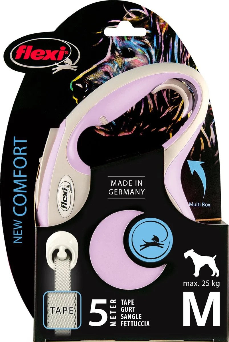 Flexi New Comfort Band M 5M 25KG - Roze