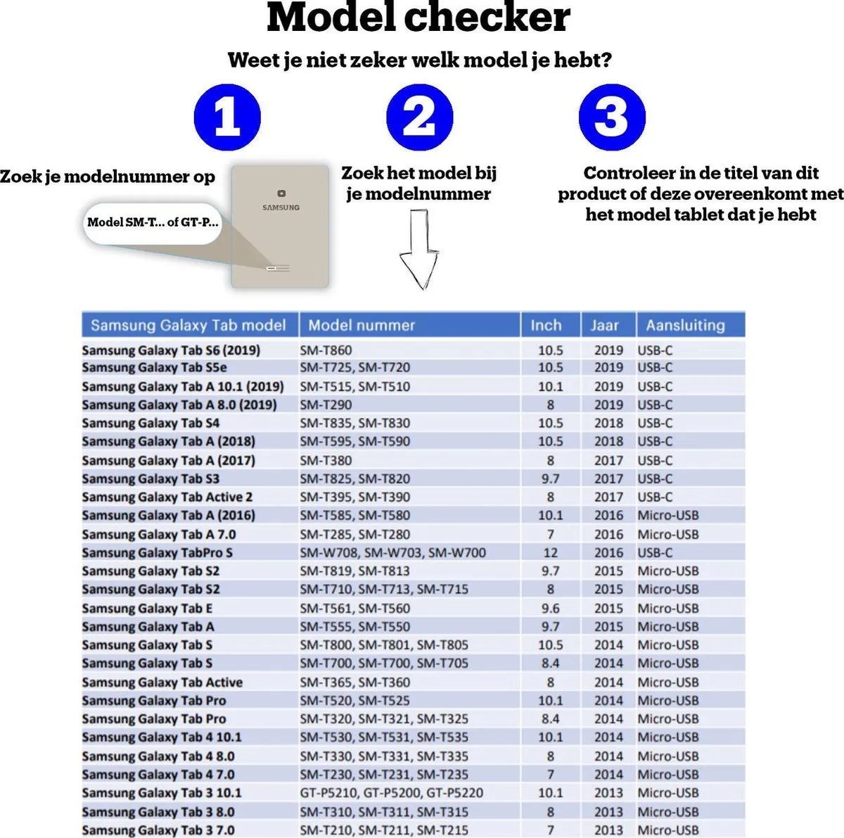 Samsung Book Cover voor Samsung Galaxy Tab 3 7.0 - Wit