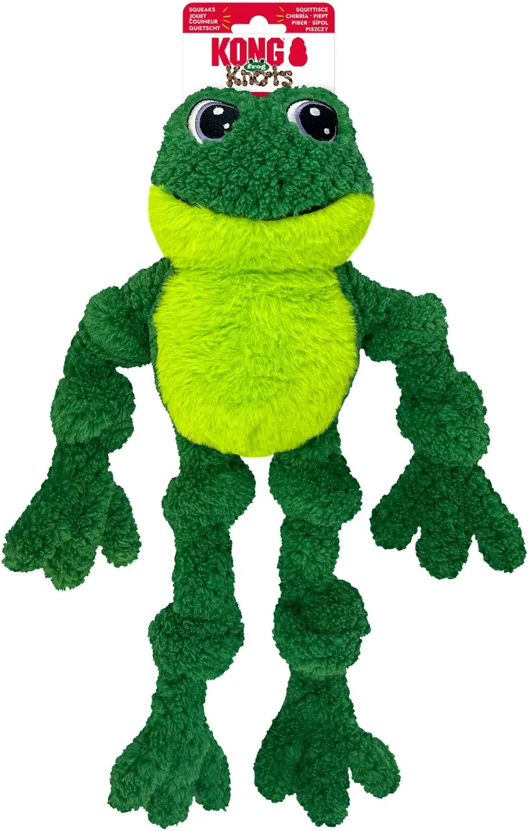 KONG Knots Frog Groene Knuffel 46cm