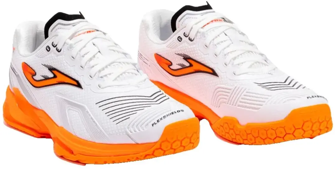 Joma Electric Tennisschoenen - Wit/Oranje - afbeelding 2 van 4