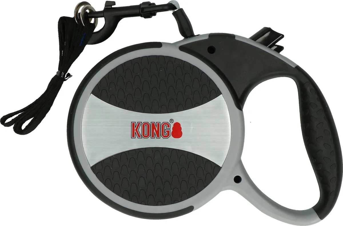 KONG Retractable Leash Explorer 7,5m - Zwart