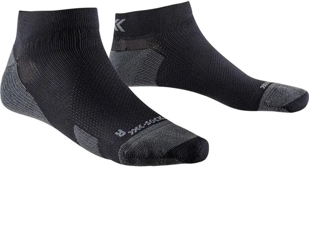 X-Socks Run Discover Low Cut Hardloopsokken Zwart/Antraciet 45-47