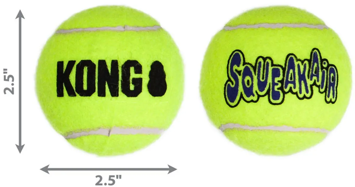 KONG Air Squeaker Tennisbal - 3 Stuks