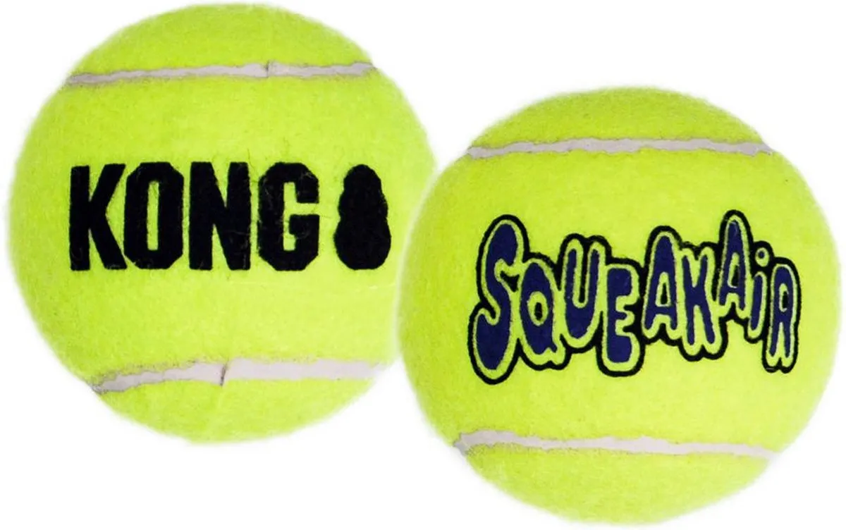 KONG Air Squeaker Tennisbal - 3 Stuks