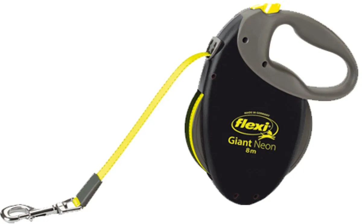 Flexi New Neon Rollijn Hondenriem L - 5 Meter - Geel