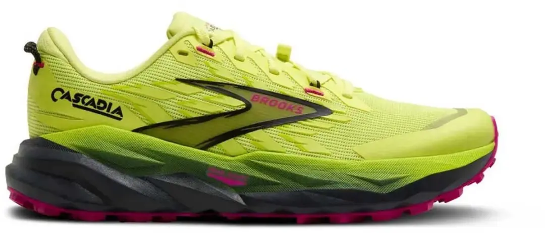 Brooks Cascadia 19 Smalle Trailschoenen Dames - Geel - afbeelding 2 van 6