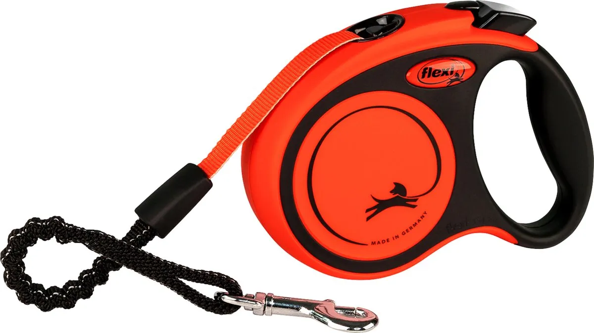 Flexi Rollijn Xtreme Tape - 3m - XS - Zwart/Oranje