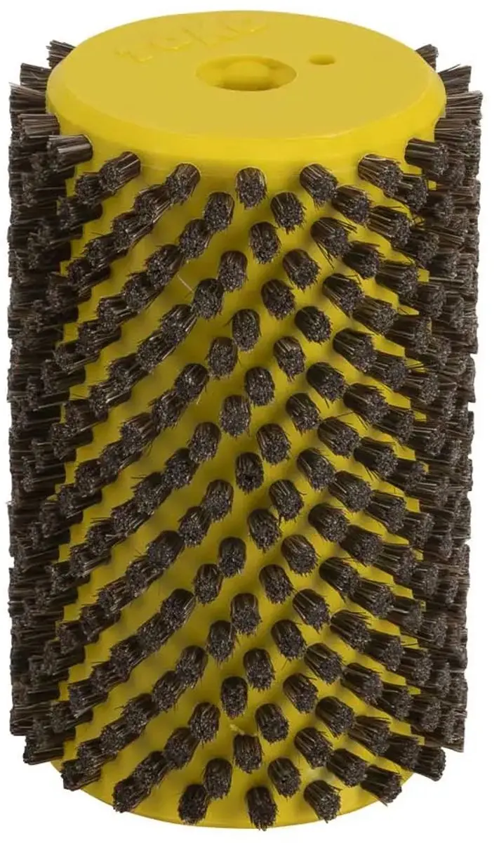TOKO Rotary Brush Horsehair roterende borstel paardenhaar - Geel/Zwart - afbeelding 2 van 2