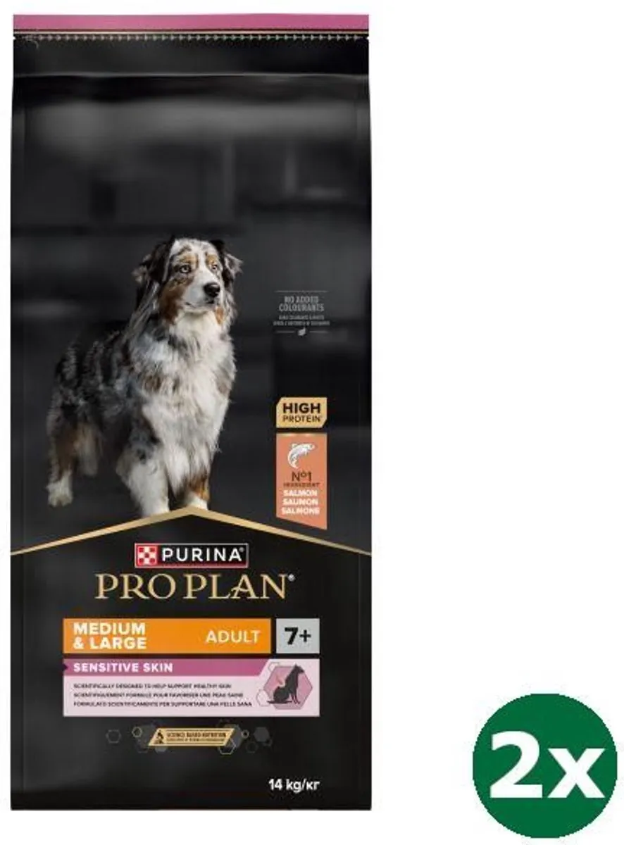 Pro Plan Dog Adult Medium/Large 7+ Sensitive Skin Hondenvoer