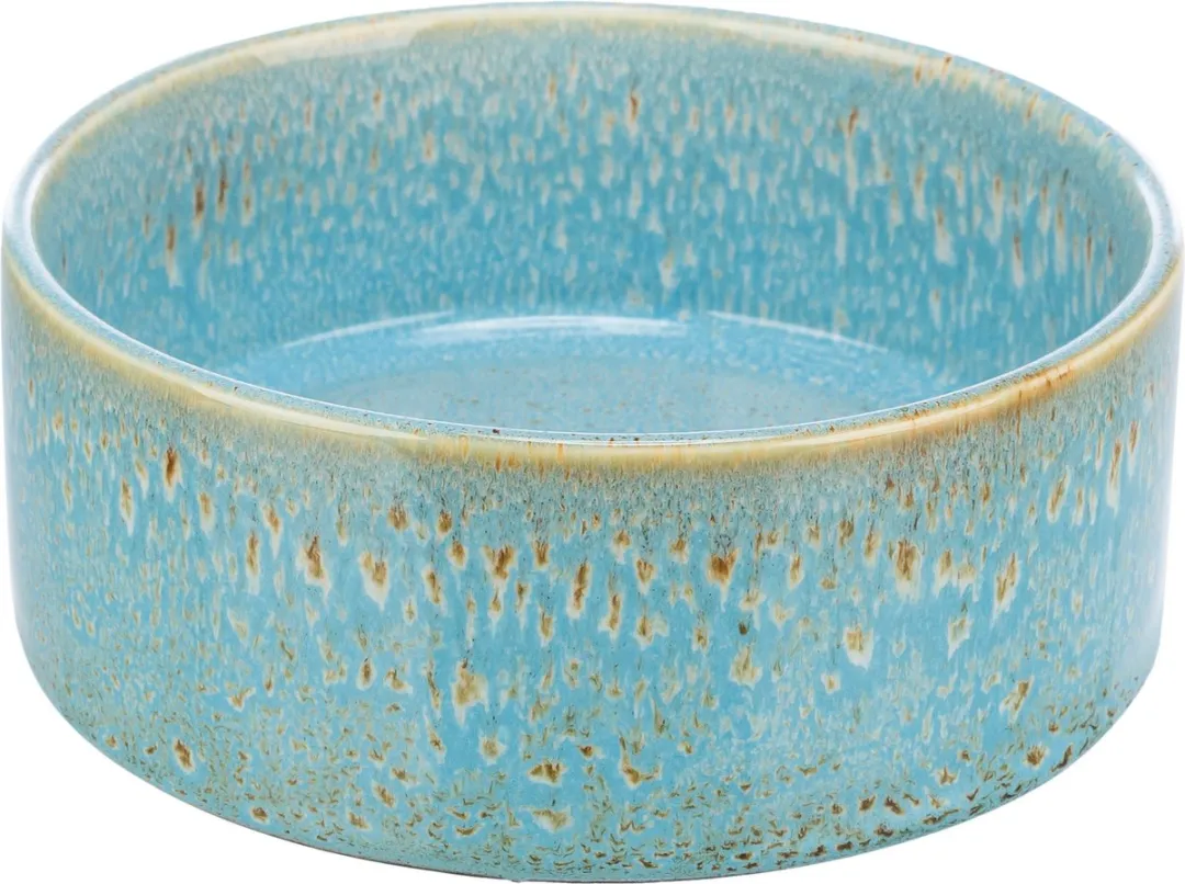 Trixie Keramiek Voerbak/Drinkbak - 16cm - Blauw - afbeelding 2 van 4