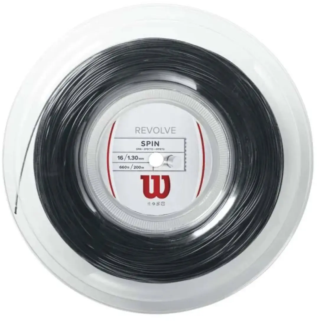 Wilson Revolve 16 Tennissnaar - 200m - Zwart - afbeelding 5 van 5