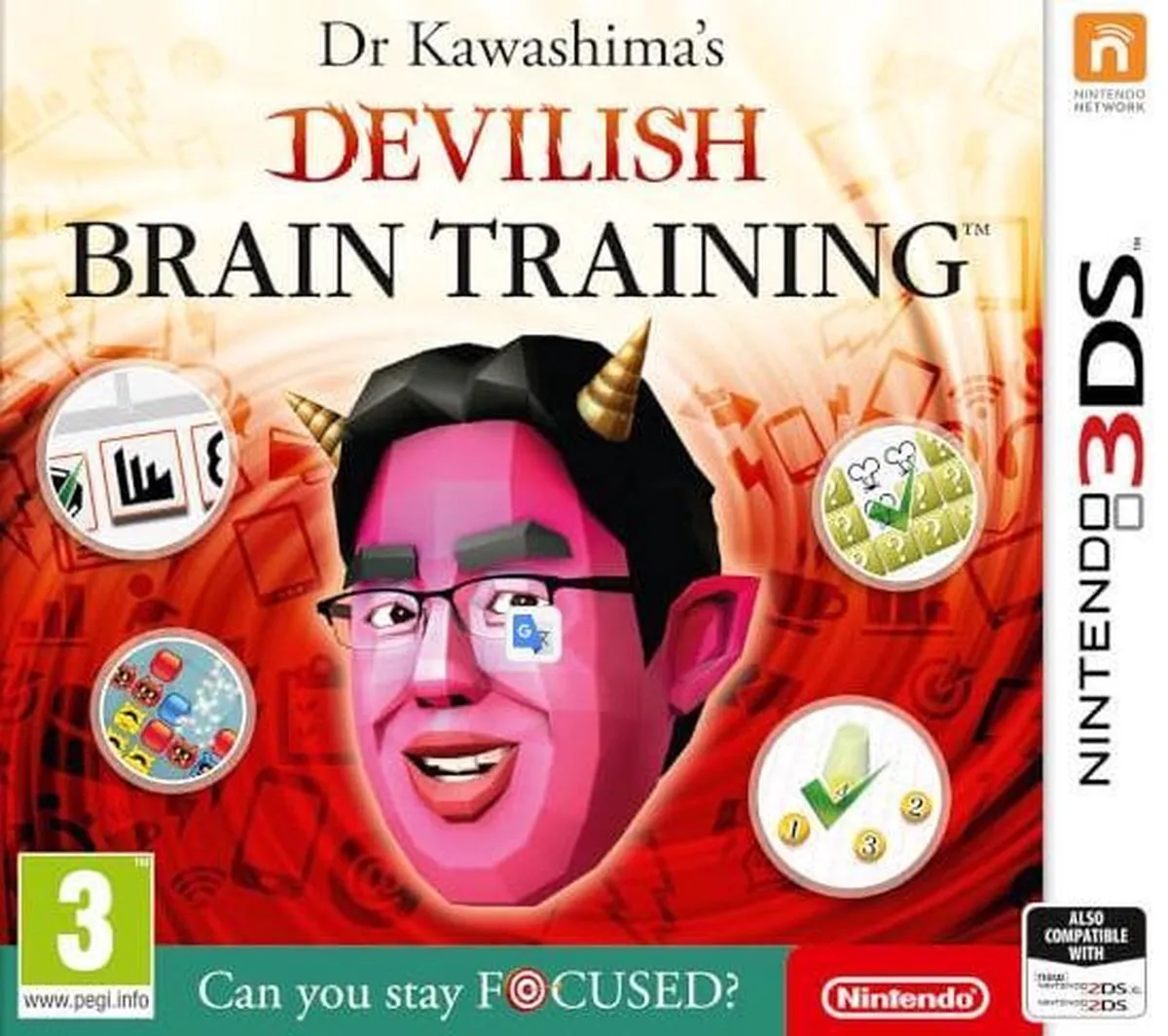 Nintendo Dr Kawashima's Devilish Brain Training 3DS