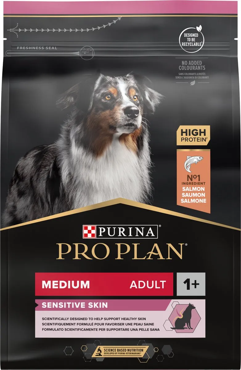 Pro Plan Medium Adult Sensitive Skin Zalm Hondenvoer 3kg