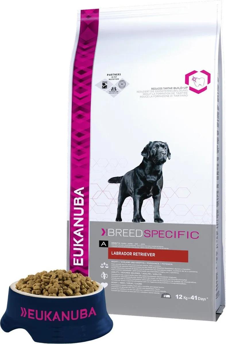Eukanuba Labrador Hondenvoer Kip 12kg - afbeelding 6 van 6