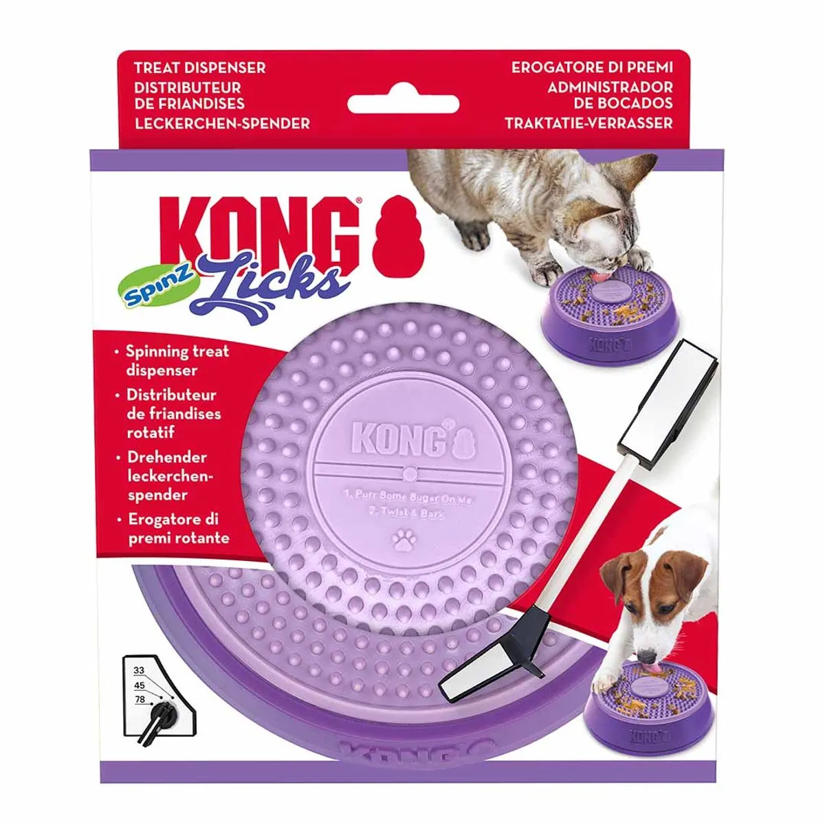 KONG Licks Spinz - Paars
