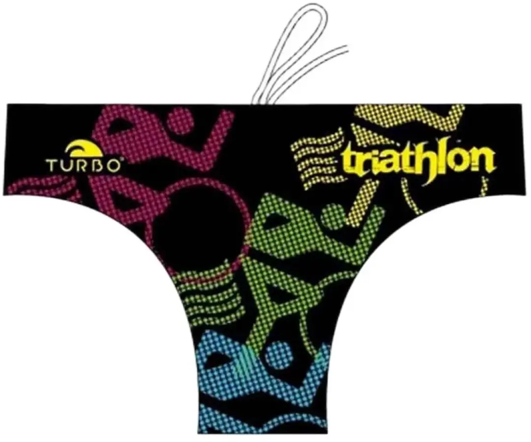 Turbo Bikes Triathlon Zwemslip Zwart 2XL Man