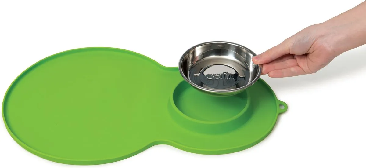 Catit Placemat Peanut - Drinkbak Groen 35x23x3cm