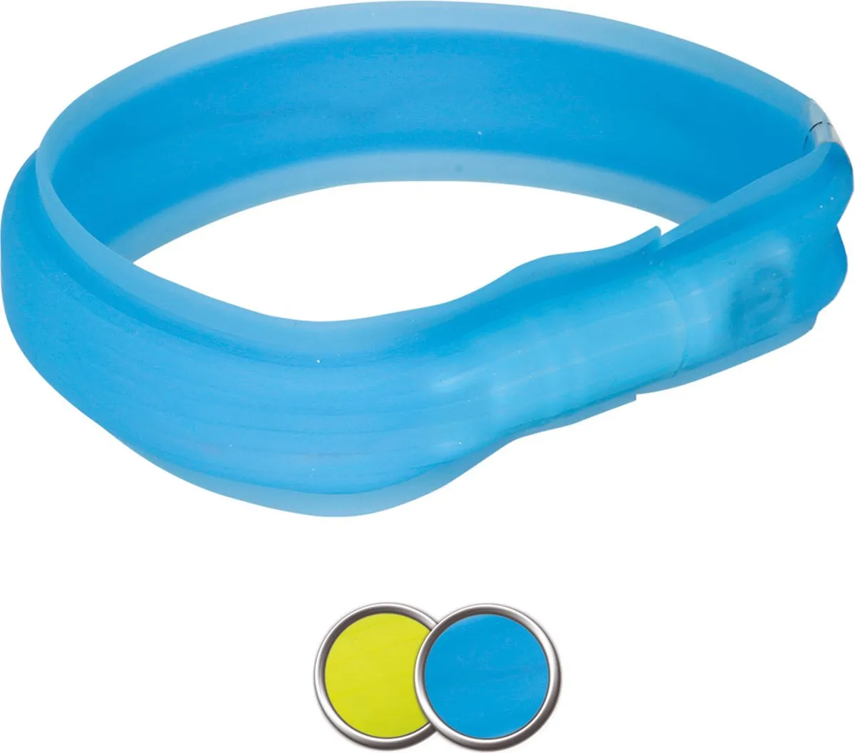 Trixie USB Oplaadbare Lichtband Groen M/L - afbeelding 6 van 6