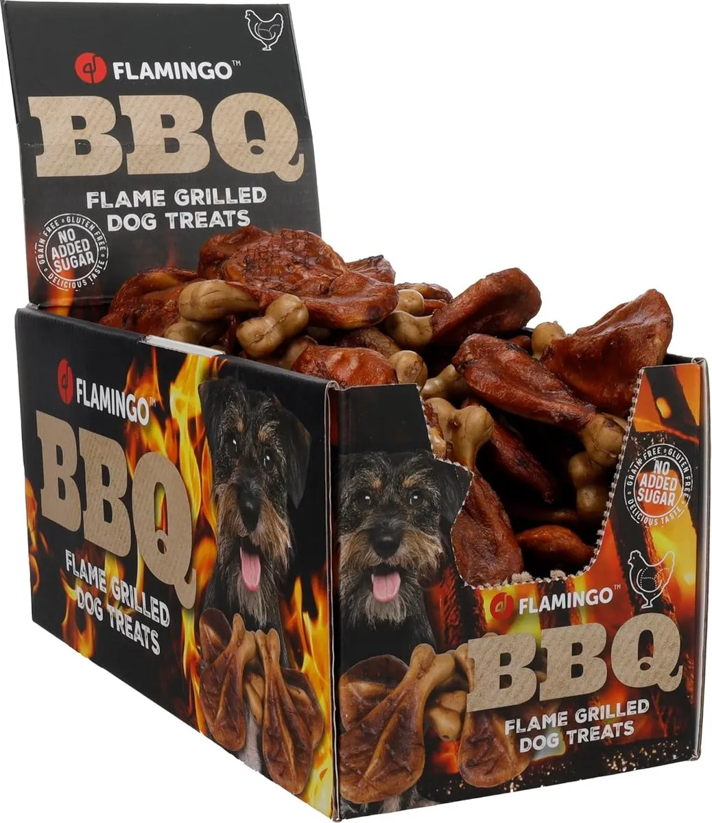 Flamingo BBQ Kotelet Hondensnack 2kg - Kip, Eiwitrijk