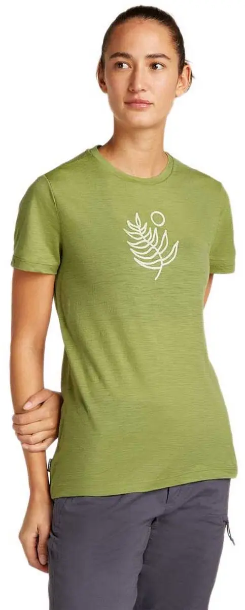 Icebreaker Merino 150 Tech Lite Fresh Fern T-shirt Met Korte Mouwen Groen S Vrou