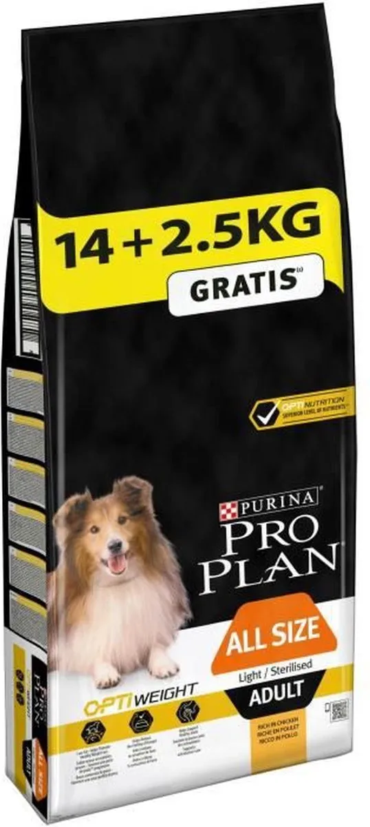 Pro Plan Kroketten Licht Gesteriliseerd 14+2,5kg