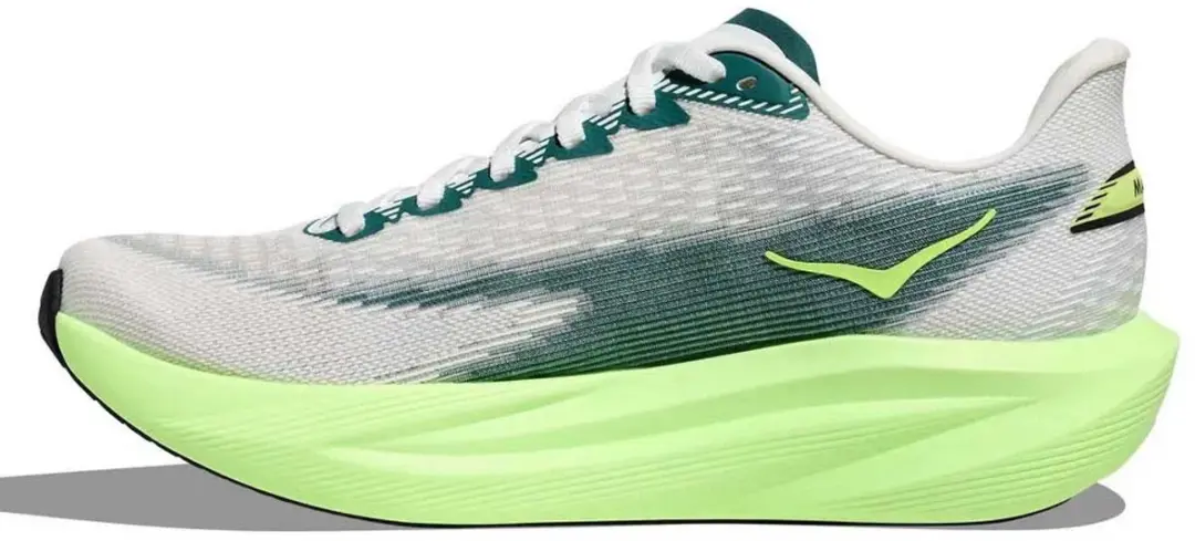Hoka Mach 7 Hardloopschoenen Dames - Frost/Neon Yuzu - afbeelding 3 van 4