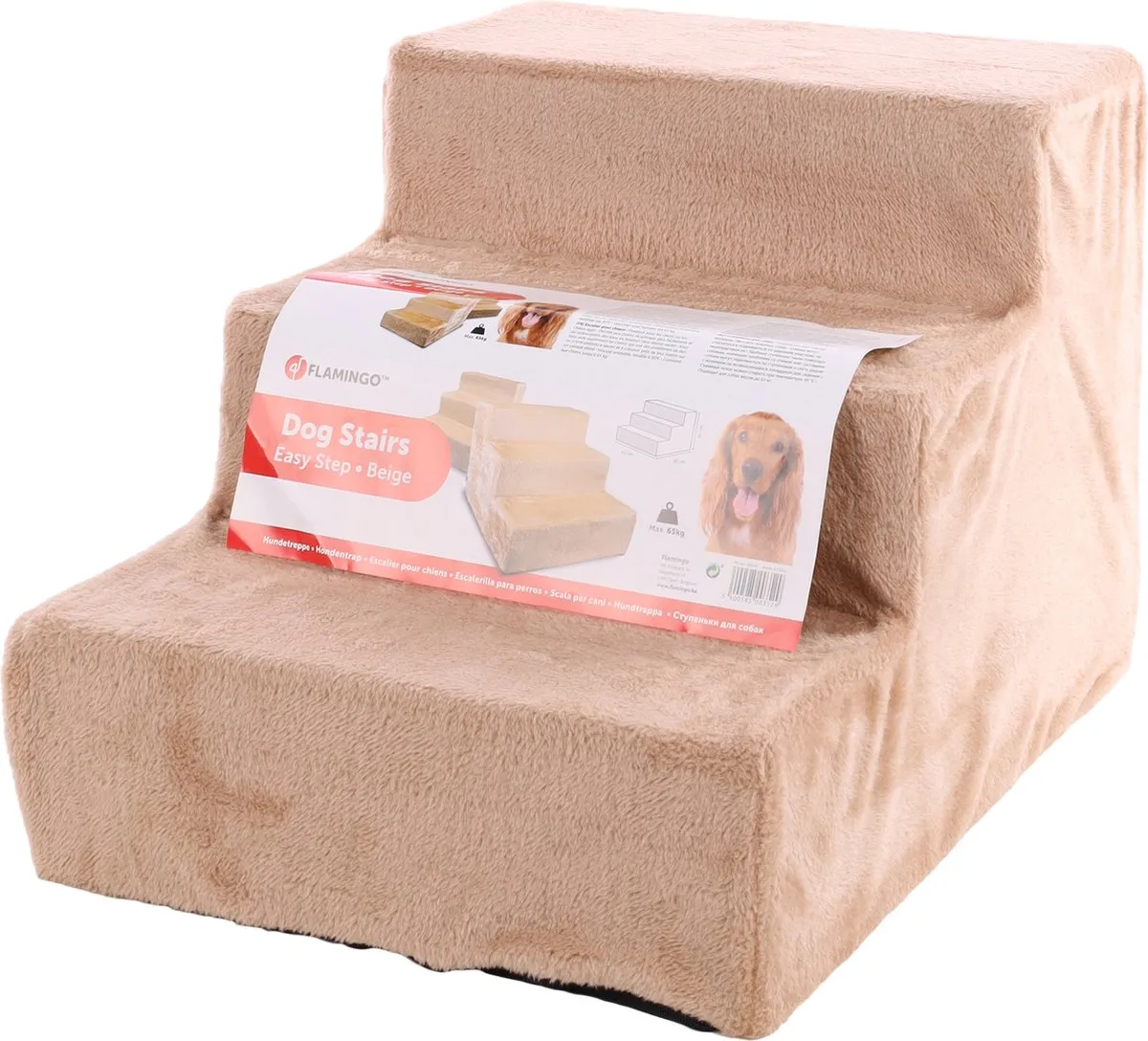 Flamingo Easy Step Hondenval Beige 45x60x40cm