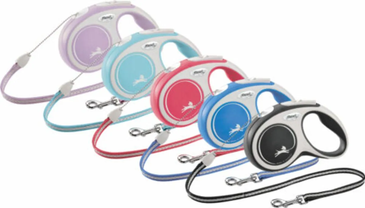 Flexi Rollijn New Comfort Koord M - 5m - Zwart & Lichtgrijs
