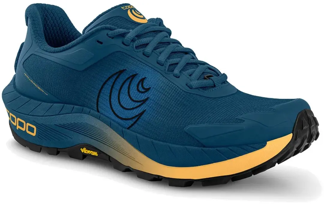 Topo Athletic MTN Racer 4 Trailschoenen Heren - Navy/Orange - afbeelding 3 van 6