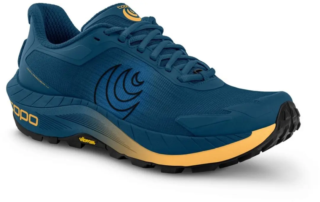 Topo Athletic Mtn Racer 4 Trailschoenen - Navy/Orange - afbeelding 2 van 4