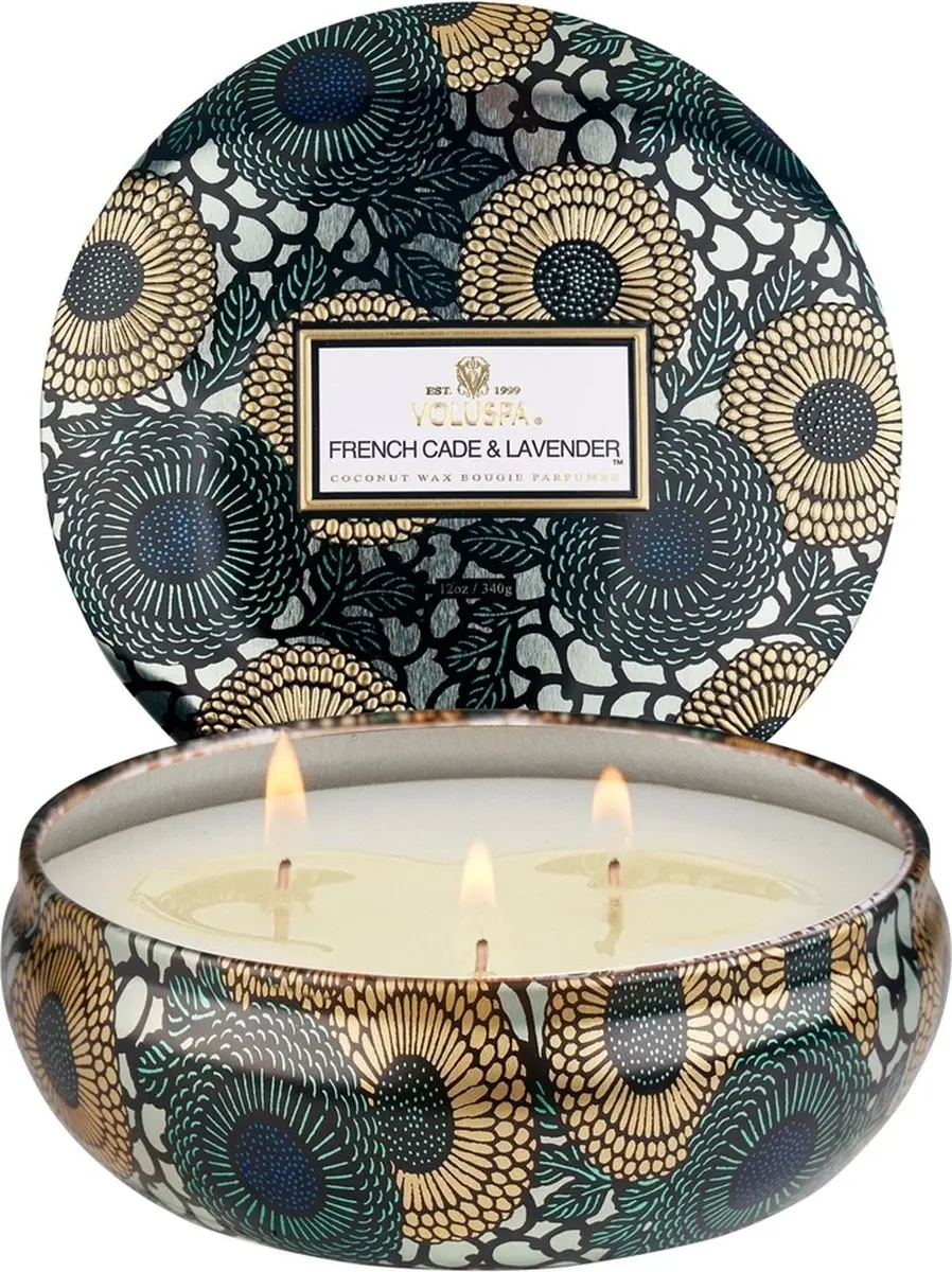 Voluspa Geurkaars French Cade Lavender - 340gr - afbeelding 2 van 4