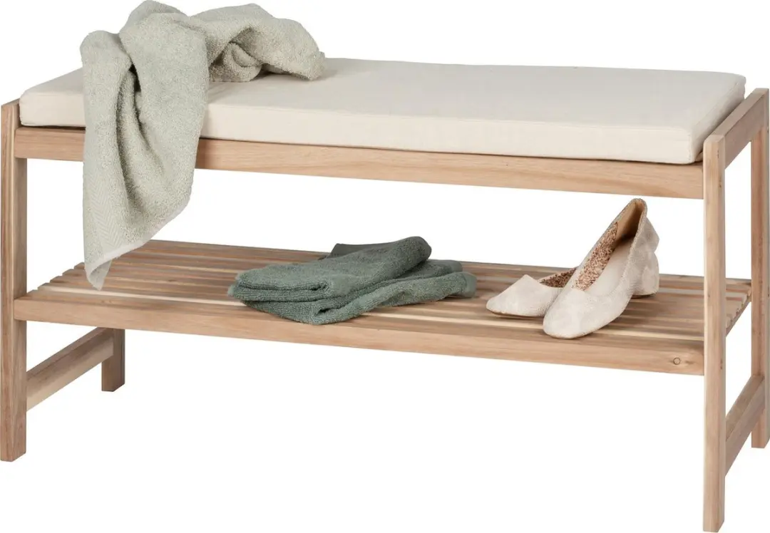 Wenko Acina Schoenbank 50746100 - Bruin Hout - afbeelding 2 van 3