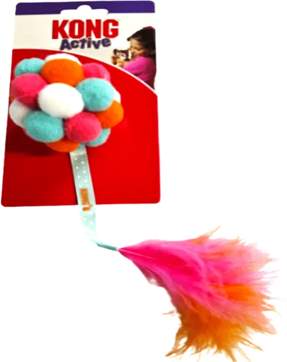 KONG Cat Active Bubble Bal - Blauw - afbeelding 6 van 6