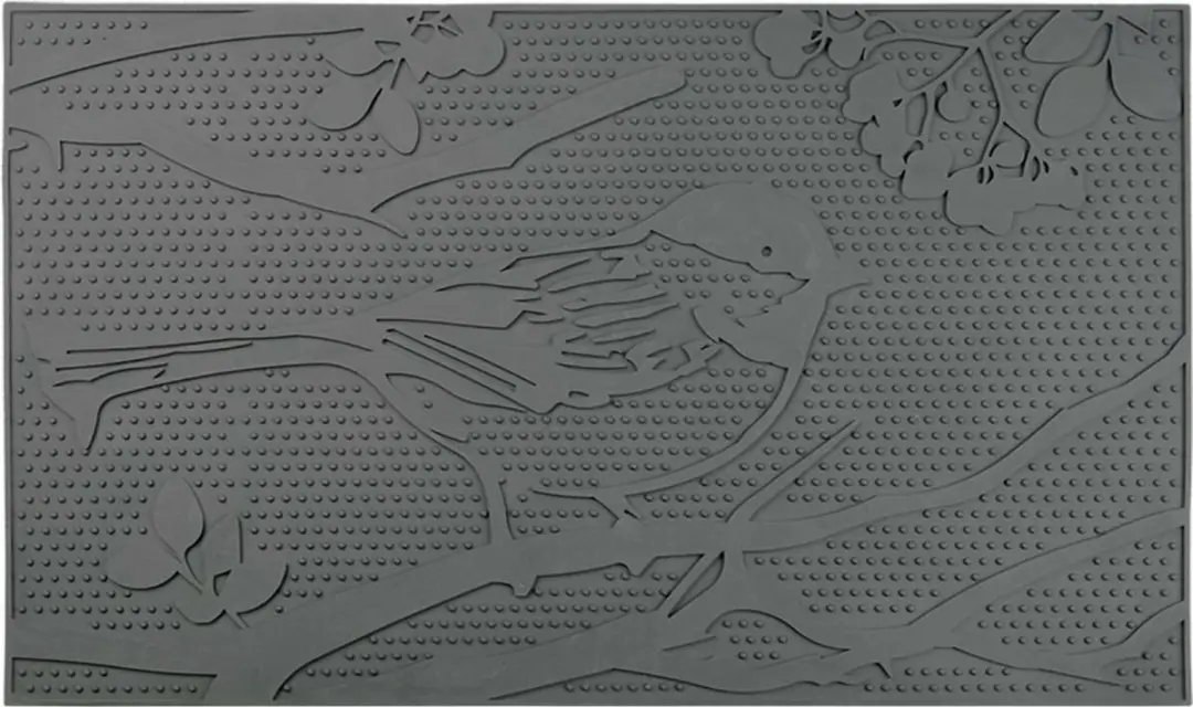 Deurmat rubber vogel 45 x 75 cm