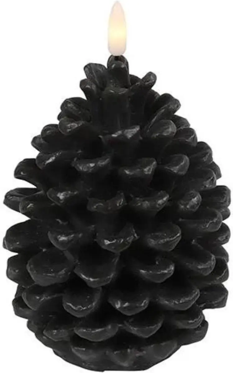 Countryfield Led Dennenappelkaars Black Large