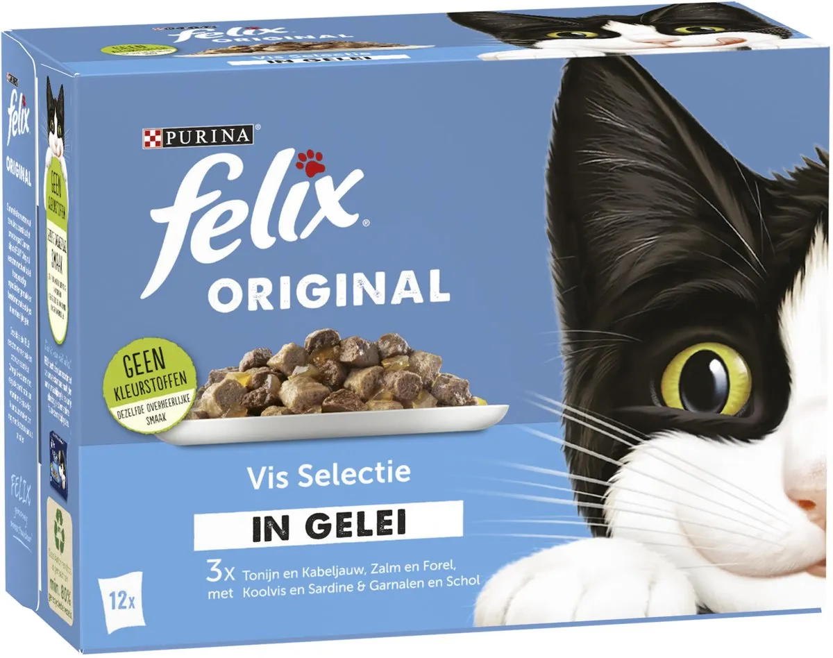 Felix Original Vis Selectie in Gelei 12x85g
