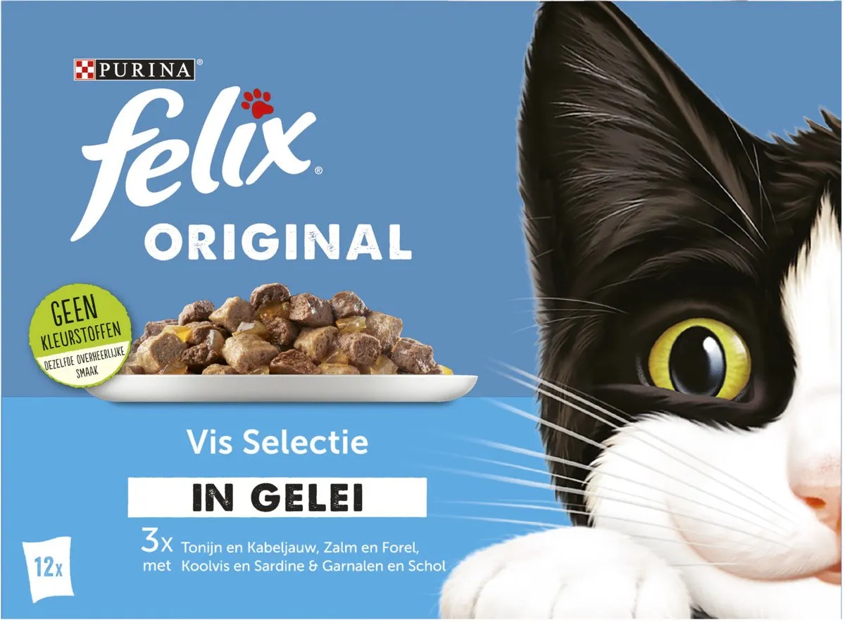 Felix Original Vis Selectie in Gelei 12x85g